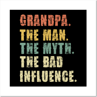 grandpa, The Man, The Myth, The Legend - Funny Posters and Art